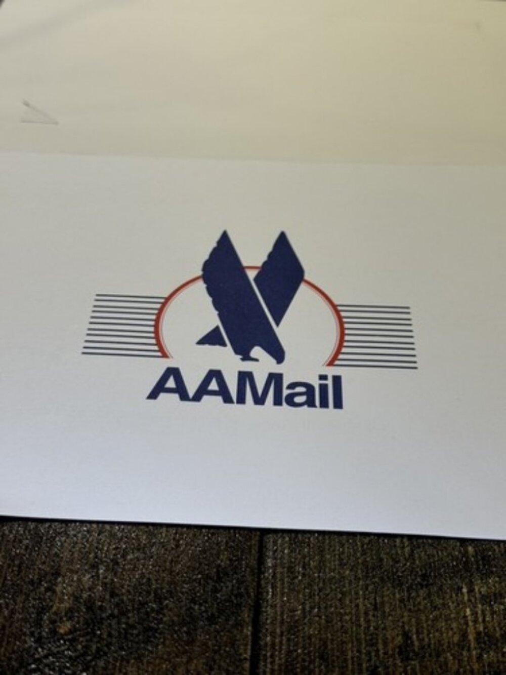 American Airlines Cargo AA Mail Stamp 2000 Ground Handling Team Record Postal - Picture 9 of 16